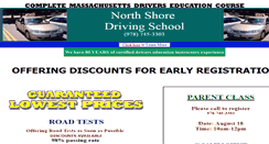 Desktop Screenshot of northshoredrivingschool.com